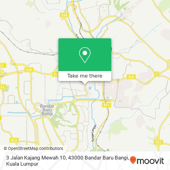 3 Jalan Kajang Mewah 10, 43000 Bandar Baru Bangi map