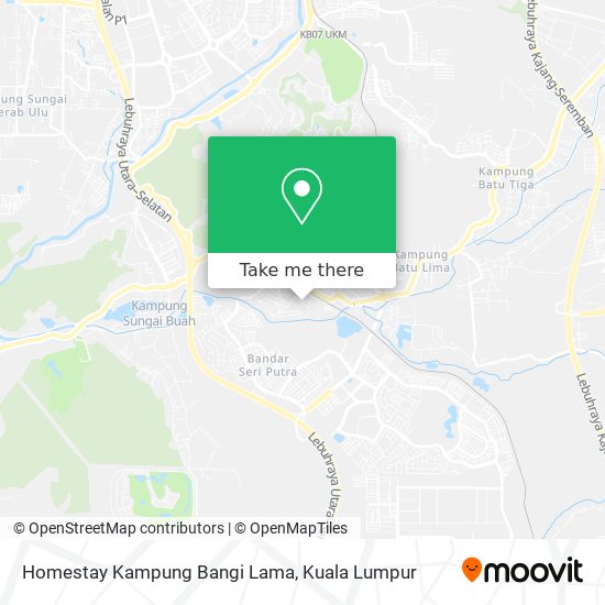 Peta Homestay Kampung Bangi Lama