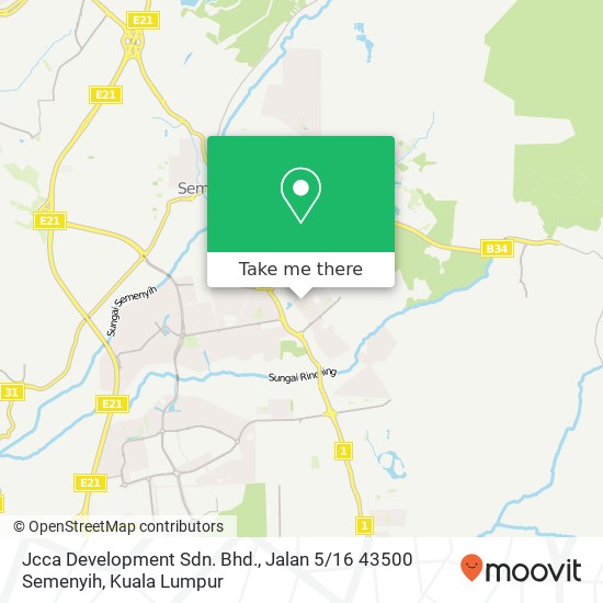 Jcca Development Sdn. Bhd., Jalan 5 / 16 43500 Semenyih map