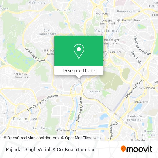 Rajindar Singh Veriah & Co map