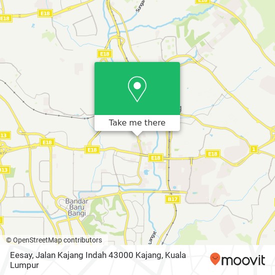 Peta Eesay, Jalan Kajang Indah 43000 Kajang