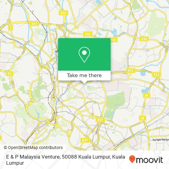Peta E & P Malaysia Venture, 50088 Kuala Lumpur