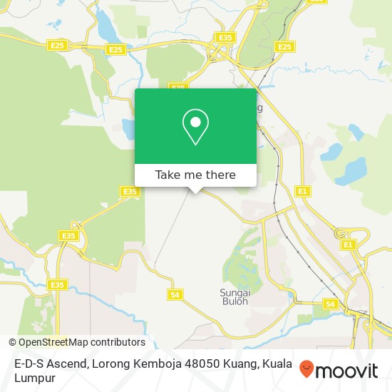 E-D-S Ascend, Lorong Kemboja 48050 Kuang map