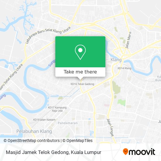 Peta Masjid Jamek Telok Gedong