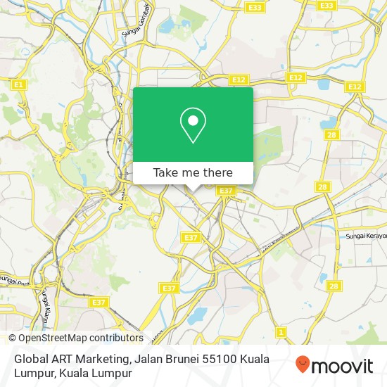 Global ART Marketing, Jalan Brunei 55100 Kuala Lumpur map