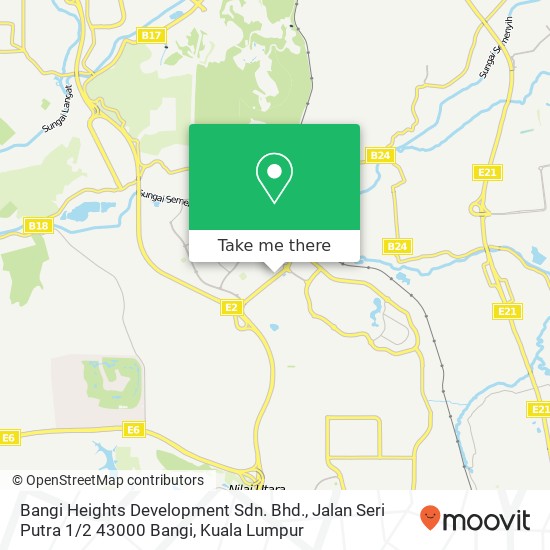 Bangi Heights Development Sdn. Bhd., Jalan Seri Putra 1 / 2 43000 Bangi map