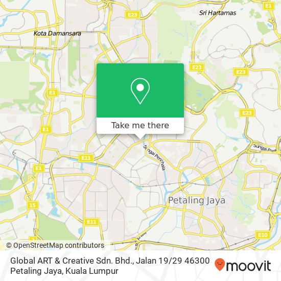 Peta Global ART & Creative Sdn. Bhd., Jalan 19 / 29 46300 Petaling Jaya