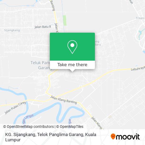 KG. Sijangkang, Telok Panglima Garang map