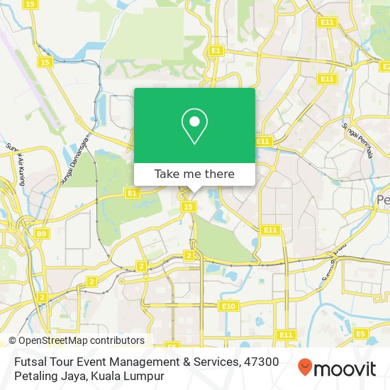 Futsal Tour Event Management & Services, 47300 Petaling Jaya map