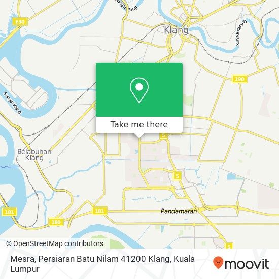 Mesra, Persiaran Batu Nilam 41200 Klang map