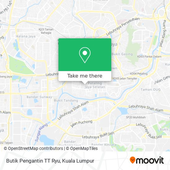 Butik Pengantin TT Ryu map