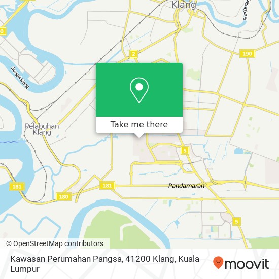 Kawasan Perumahan Pangsa, 41200 Klang map