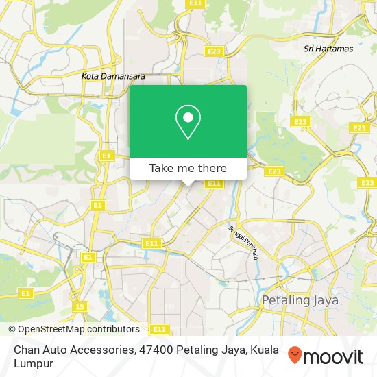 Chan Auto Accessories, 47400 Petaling Jaya map