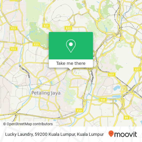 Peta Lucky Laundry, 59200 Kuala Lumpur