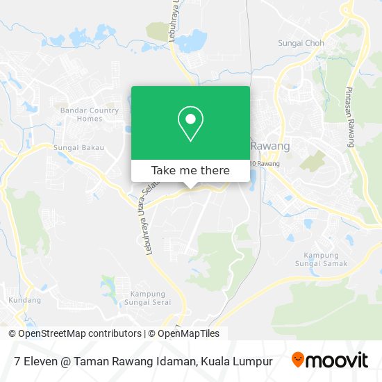Peta 7 Eleven @ Taman Rawang Idaman