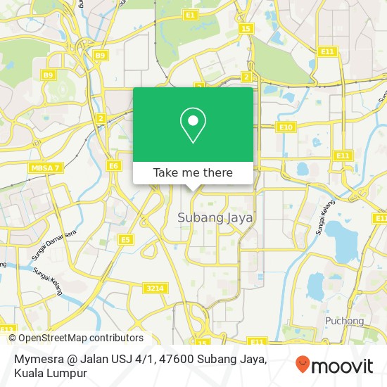 Mymesra @ Jalan USJ 4 / 1, 47600 Subang Jaya map