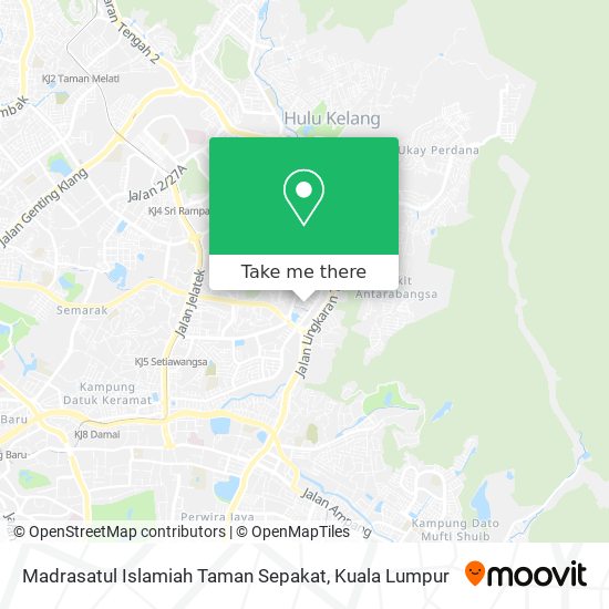 Peta Madrasatul Islamiah Taman Sepakat