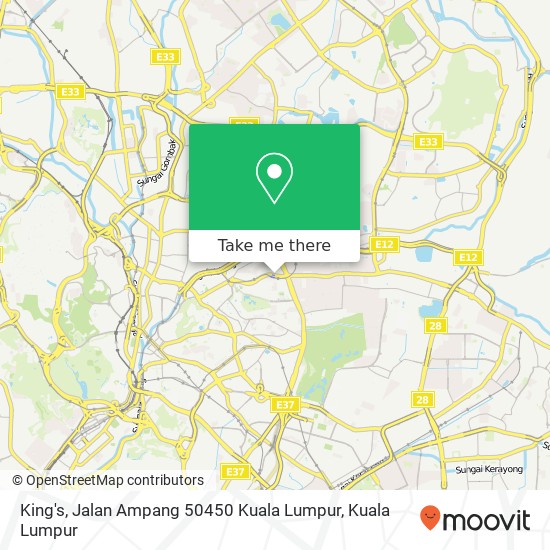 King's, Jalan Ampang 50450 Kuala Lumpur map