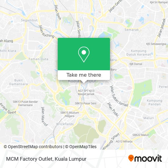 MCM Factory Outlet map