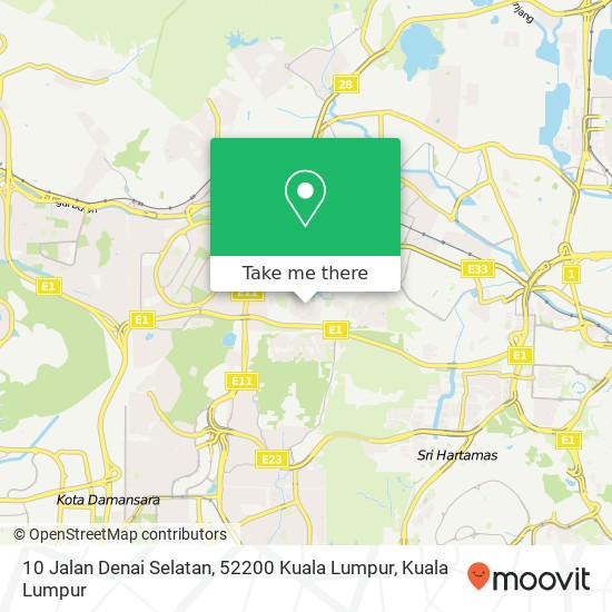 10 Jalan Denai Selatan, 52200 Kuala Lumpur map