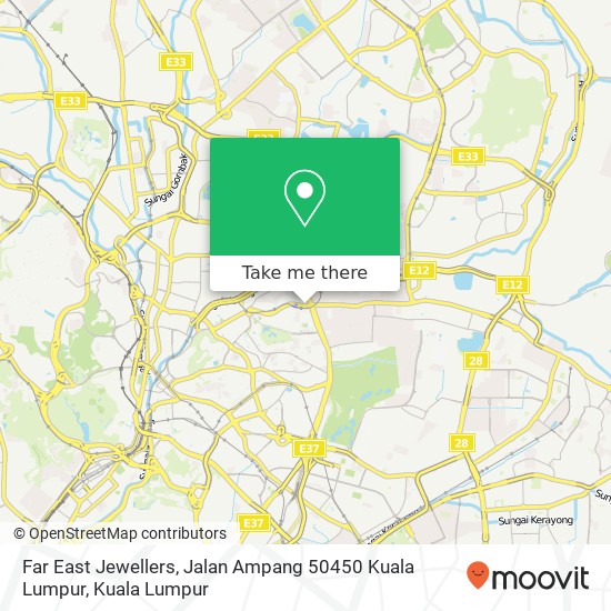 Far East Jewellers, Jalan Ampang 50450 Kuala Lumpur map