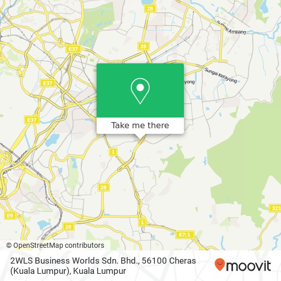 Peta 2WLS Business Worlds Sdn. Bhd., 56100 Cheras (Kuala Lumpur)