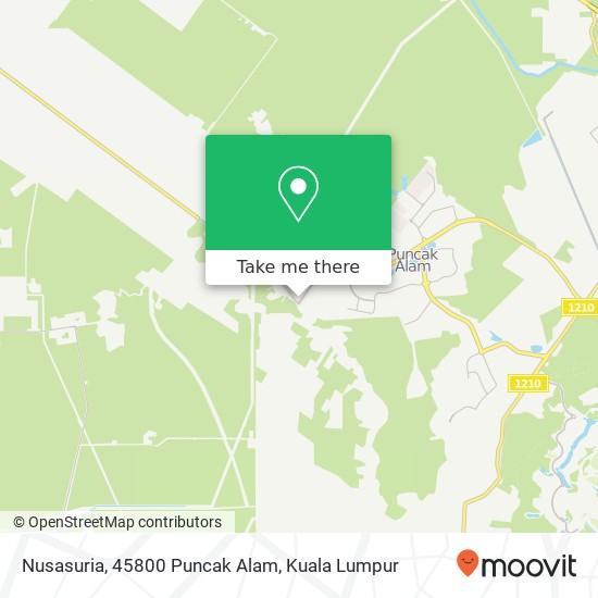 Nusasuria, 45800 Puncak Alam map