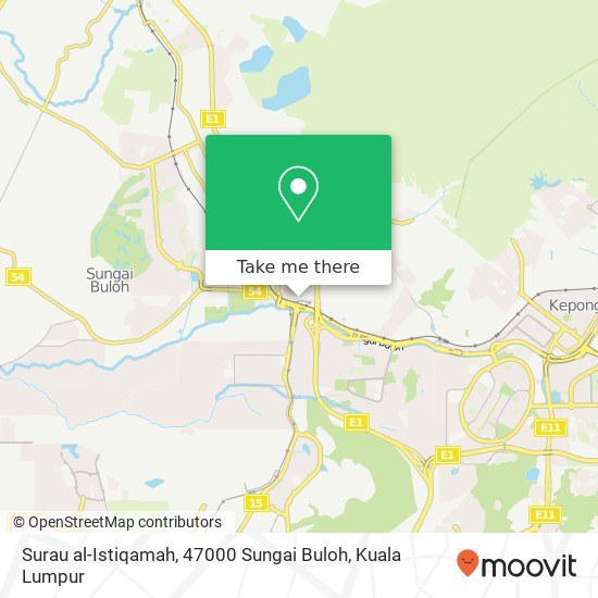 Peta Surau al-Istiqamah, 47000 Sungai Buloh