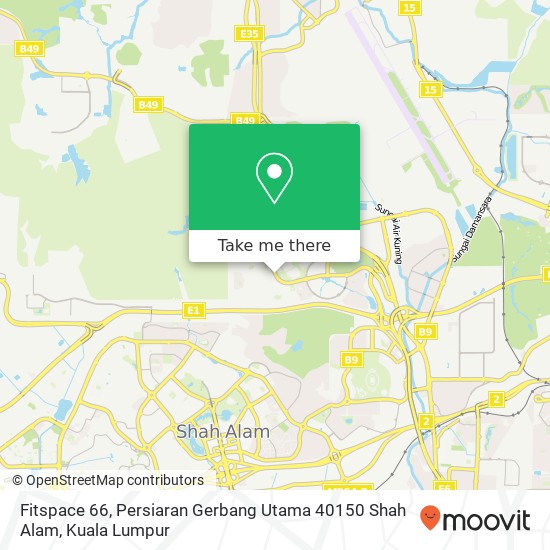 Fitspace 66, Persiaran Gerbang Utama 40150 Shah Alam map