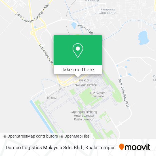 Peta Damco Logistics Malaysia Sdn. Bhd.