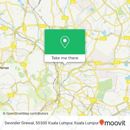 Devinder Grewal, 50300 Kuala Lumpur map