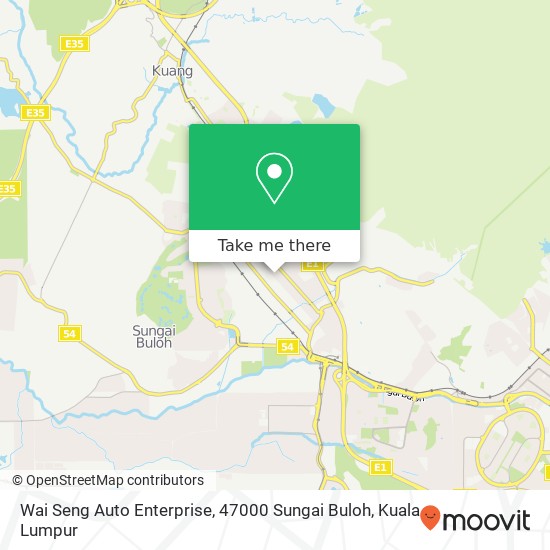 Peta Wai Seng Auto Enterprise, 47000 Sungai Buloh