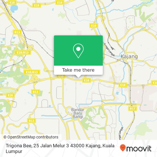 Trigona Bee, 25 Jalan Melur 3 43000 Kajang map