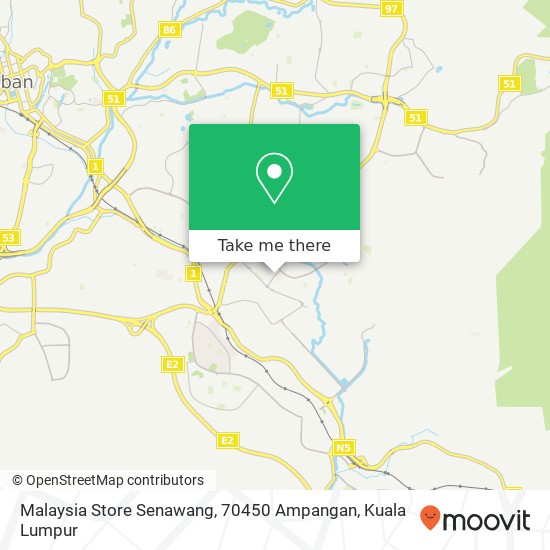 Malaysia Store Senawang, 70450 Ampangan map