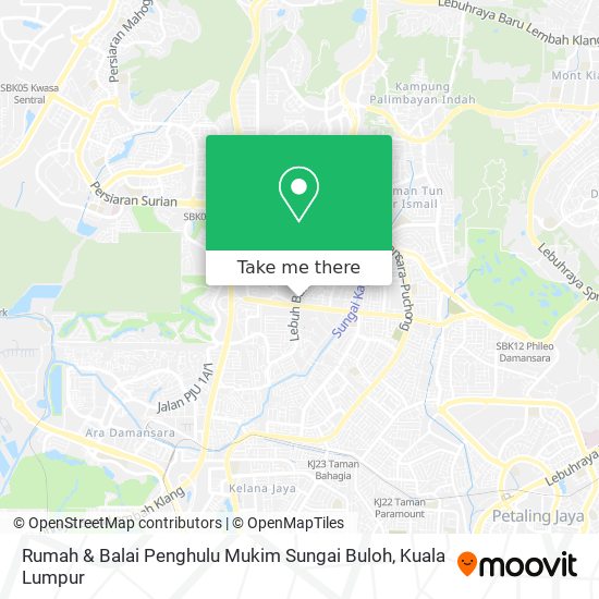 Peta Rumah & Balai Penghulu Mukim Sungai Buloh