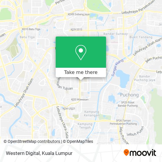 Western Digital map