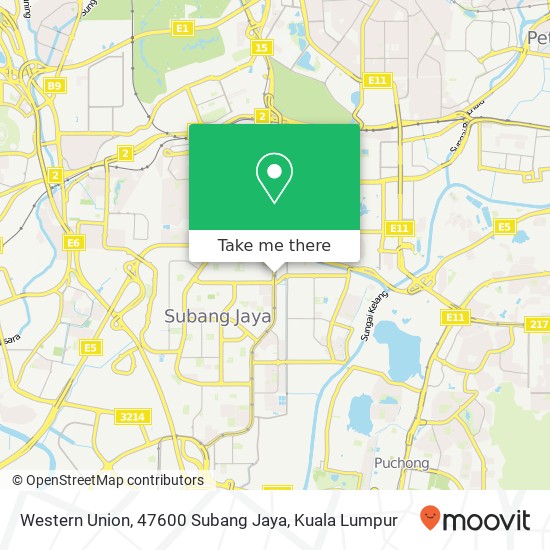 Western Union, 47600 Subang Jaya map