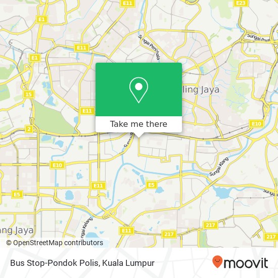 Bus Stop-Pondok Polis map