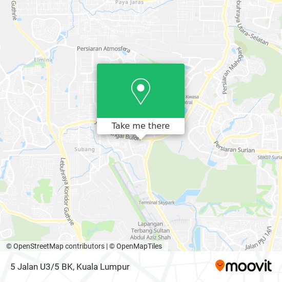 5 Jalan U3/5 BK map