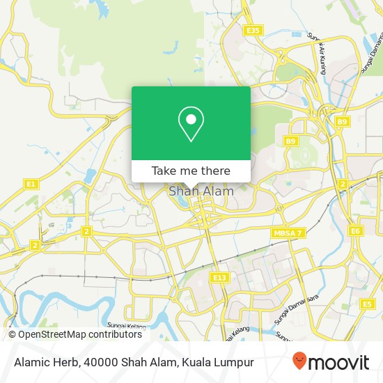 Alamic Herb, 40000 Shah Alam map