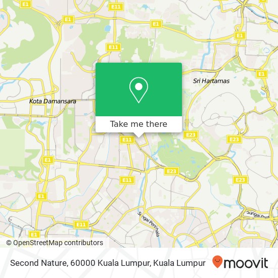 Peta Second Nature, 60000 Kuala Lumpur