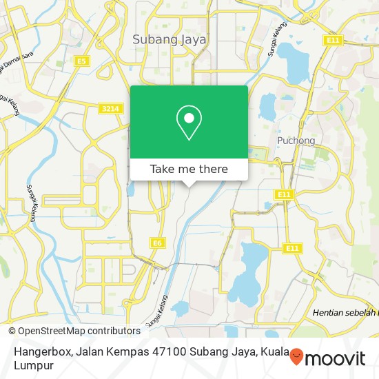 Hangerbox, Jalan Kempas 47100 Subang Jaya map