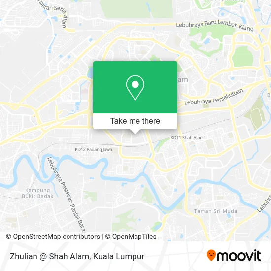 Zhulian @ Shah Alam map