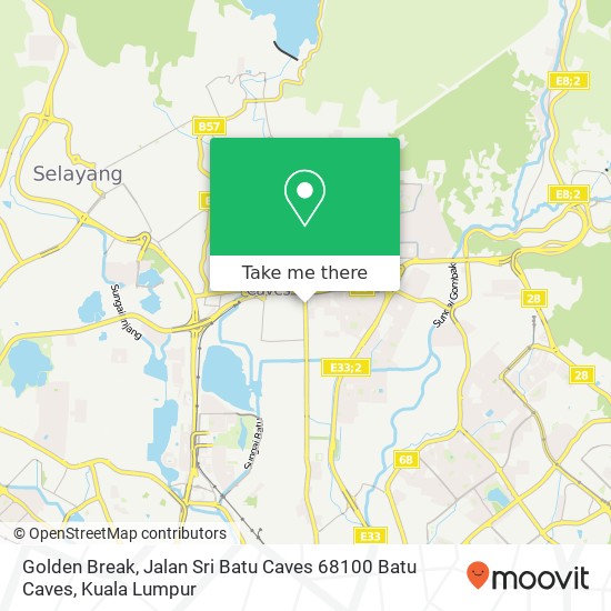 Golden Break, Jalan Sri Batu Caves 68100 Batu Caves map