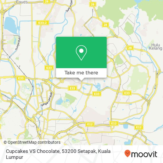 Cupcakes VS Chocolate, 53200 Setapak map