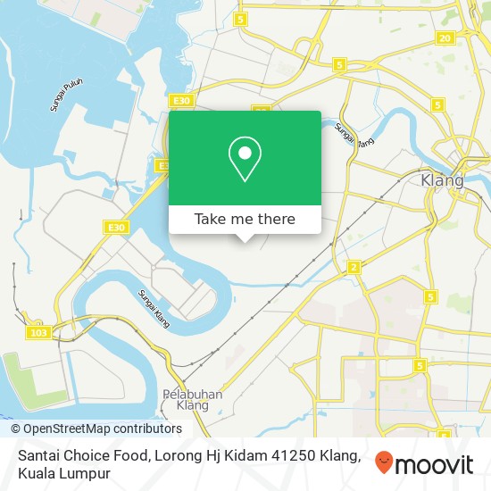 Santai Choice Food, Lorong Hj Kidam 41250 Klang map