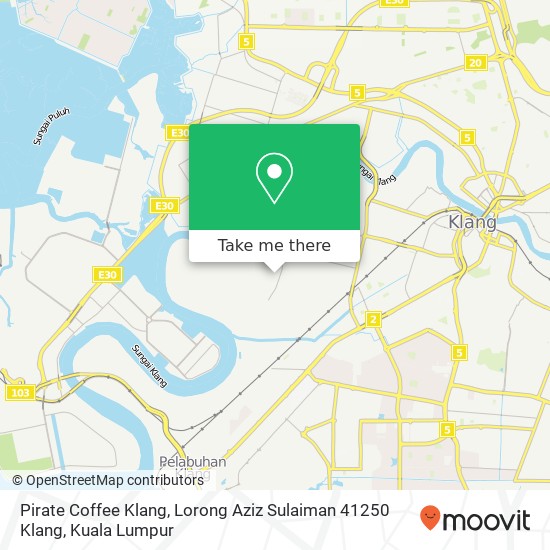 Pirate Coffee Klang, Lorong Aziz Sulaiman 41250 Klang map