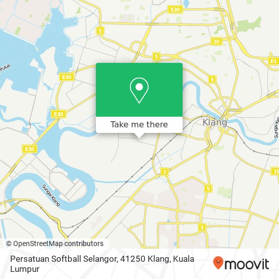 Persatuan Softball Selangor, 41250 Klang map