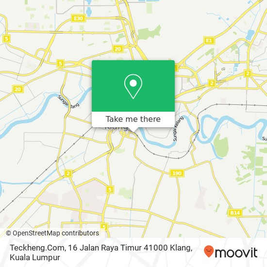Peta Teckheng.Com, 16 Jalan Raya Timur 41000 Klang