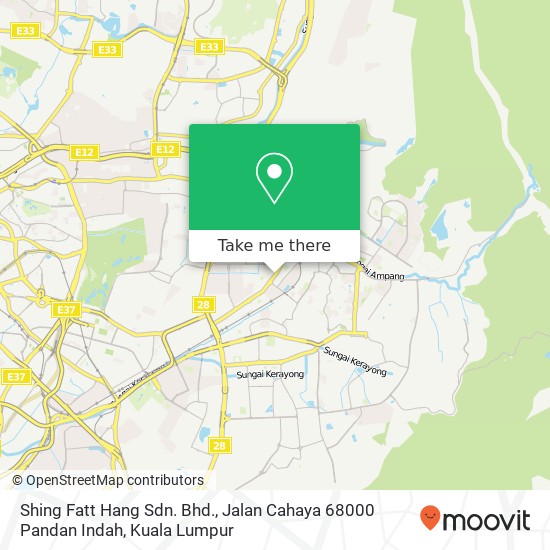 Shing Fatt Hang Sdn. Bhd., Jalan Cahaya 68000 Pandan Indah map